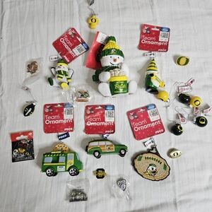 University Of Oregon Christmas Ornament Collection - Green and Yellow